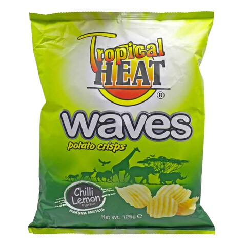 Tropical Heat Snacks Waves Crisps Chilli Lemon 125G Online | Carrefour ...