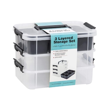 3-Layer Storage Set With Tray