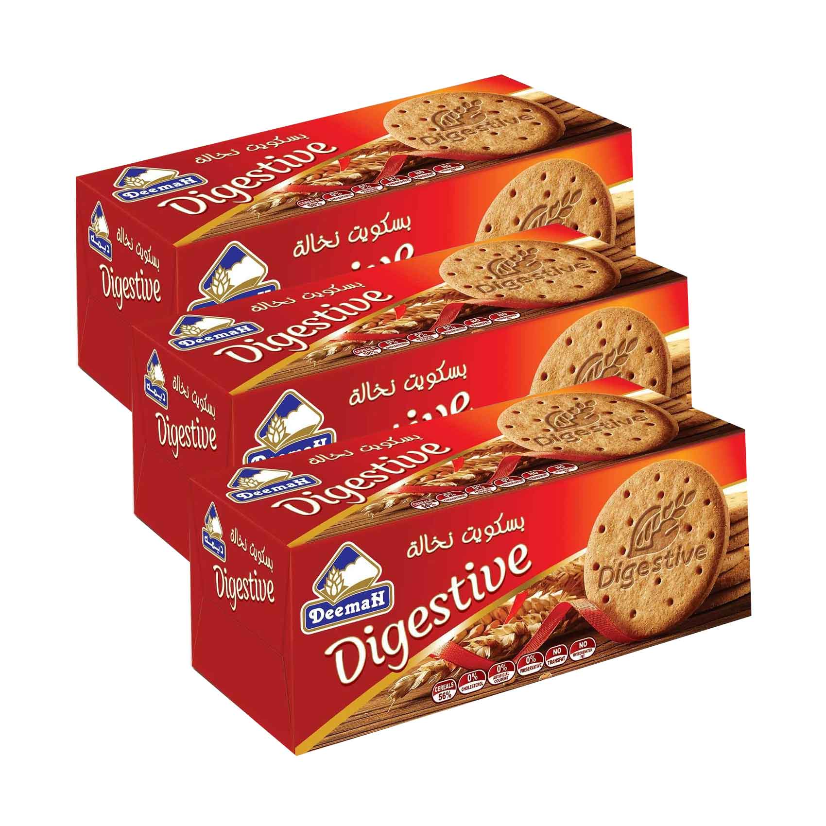 Deemah Digestive Biscuites 340grx3&#39;s