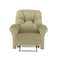 American Polo Velvet Classic Recliner Chair - Dark Ivory - American Polo