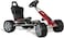 Rolly Toys Ferbedo Gokart X-Racer In Red/Black With Plastic Tyres And Adjustable Seat Pedal Cart For Kids 3-8 Years Old - 104000