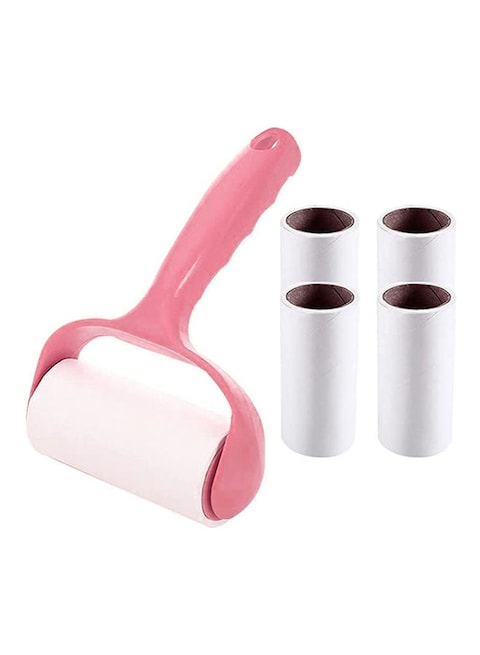Marrkhor Lint Roller With 5 Refills Pink/White 18X11X10cm