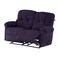 إن هاوس كرسي استرخاء مزدوج منجد بالمخمل - بنفجسي غامق - أمريكان بولو