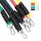 Generic-11pcs Fitness Resistance Bands Set Workout Exercise Tube Bands with Door Anchor Ankle Straps Cushioned Handles Carry Bags for Home Gym Travel