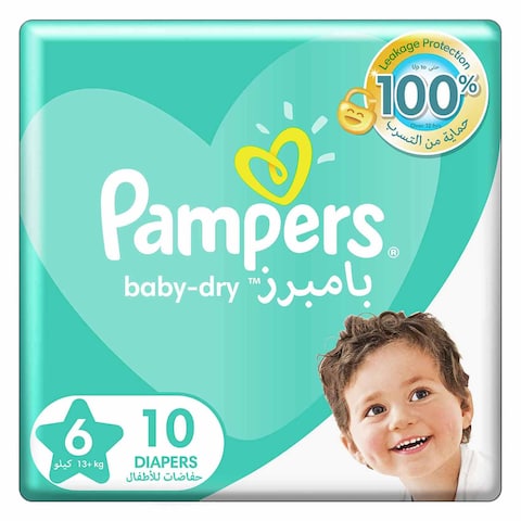 PAMPERS BABY- DRY 6 (EXTRA LARGE +13KG)
