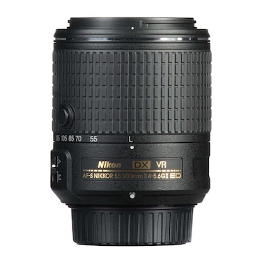 عدسة كاميرا نيكون AF-S DX نيكور 55-200 ملم، فتحة العدسة f/4-5.6G