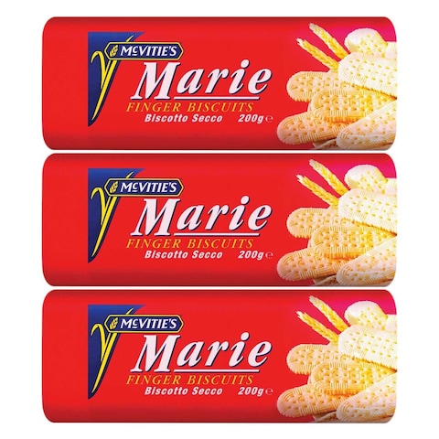 Mcvitie&#39;s Marie Finger Biscuits 200g Pack of 3
