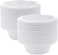 Lavish 100-Pack 6oz Heavy Duty Disposable Plastic Bowls For Dessert Ice Cream Snacks Soup Containers