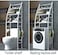 3 Shelf Toilet Cabinet Shelving Kitchen Bathroom Space Saver Shelf Organizer White