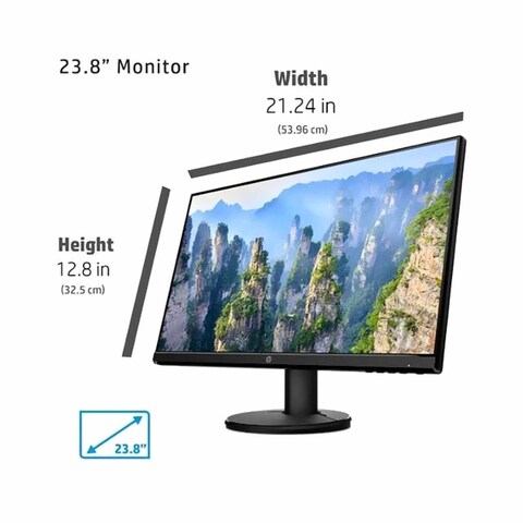 HP 23.8-Inch Full HD Monitor V24i Black