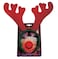 Christmas Magic Tiara Antlers With Flashing Nose- Red