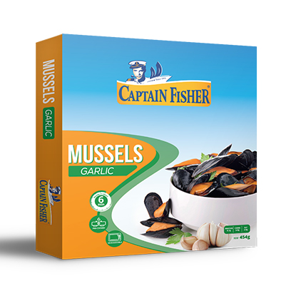 Captain Fisher Mussels Garlic 454GR