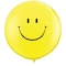 Qualatex Smiley Face Latex Balloon 2-Pieces- 36 Inch Size- Yellow