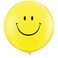 Qualatex Smiley Face Latex Balloon 2-Pieces- 36 Inch Size- Yellow