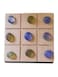Tic-Tac-Toe Game Toy, Classic Wooden Checkerboard Educational Family Game Toys Set, Portable Children's Indoor Party Game Tabletop Game for Backyard Entertainment