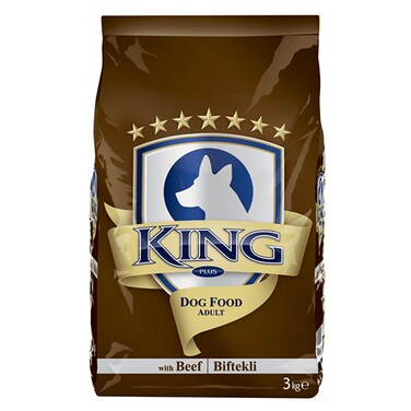 King Plus Beef Adult Dog Food 3kg