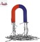 ABBASALI U Shaped Horseshoe Magnet Red Blue Painted Pole for Physics Experiment and Lab & Scientific Supplies Science Education (4 Inch)