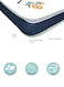 Moon Crib And Toddler Bed Mattress, Dual Sided Sleep System, Breathable Premium Baby Mattress For Infant And Toddler,Reversible Baby Mattress, With Printed Graphic