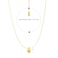 Aiwanto Necklace Beautiful Women's Neck Chain with Simple Pendant