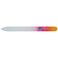 Nippes Long Glass Nail File, Yellow And Pink