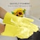 ZALCOON Dishwashing Sponge Gloves for Kitchen ,Silicone Gloves Reusable Rubber Cleaning Gloves ,Silicone Dishwashing Scrubber Glove