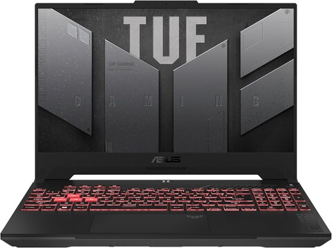 Asus TUF Gaming A15 FA507NU-LP031W Mecha Gray, Gaming Laptop, AMD R7 7735HS 16GB 512GB SSD, NV RTX4050, 6GB Graphics,Win11 Home, 15.6 Inch FHD 1920X1080 144Hz, HD Webcam, Backlit-RGB-Eng-Arb-KB