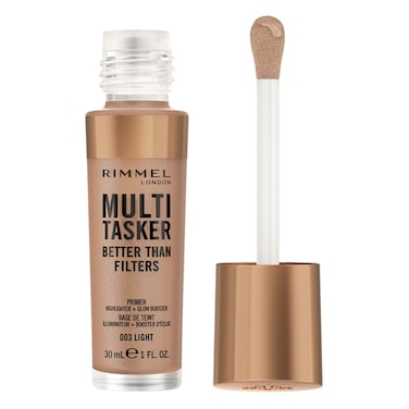 Rimmel London Multi Tasker Better Than Filters Primer Highlighter Plus Glow Booster, 003 Light