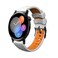 Moxedo Silicone Waterproof Adjustable Replacement Watch Band 20mm Compatible for Huawei Watch GT3 (20mm, White/Orange)