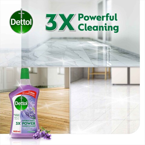 Dettol Lavender 3X Power Antibacterial Floor Cleaner, 900ml