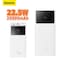 Baseus 30000.0 mAh Portable Charger Power Bank 30000mAh, 22.5W QC 3.0 PD 20W USB 3-Port 3A Fast Charging Charger C Battery Pack, Smart LED Display Phone for iPhone Series, Samsung, Android etc,  White