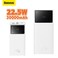 Baseus 30000.0 mAh Portable Charger Power Bank 30000mAh, 22.5W QC 3.0 PD 20W USB 3-Port 3A Fast Charging Charger C Battery Pack, Smart LED Display Phone for iPhone Series, Samsung, Android etc,  White