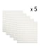 Generic 5-Piece 3D Foam Bricks Wallpaper Set White