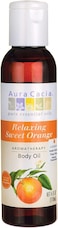 Aura Cacia Aromatherapy Body Oil Relaxing Sweet Orange 4 OZ Liquid