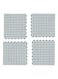 Generic 4-Piece Non Slip Shower Mat Set Grey