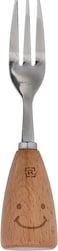 Royalford Table Fork, Stainless Steel With Wooden Handle, Rf10665, Classic Dinner Fork, Ideal For Eating Salad, Dessert, Appetizer, Fruit Salad, Chinese Food