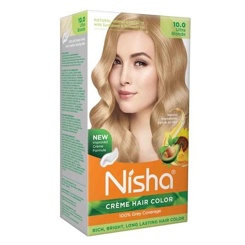 NISHA HAIR COLOR ULT BLONDE10 138ML