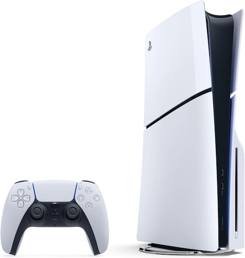 PlayStation 5 With Blu-Ray Disc Console (SLIM) - KSA Version, 2 Year Manufacturer Warranty