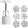Generic 5 Petals Round Flower Moon Cake Mold Mould White Set Mooncake Decor