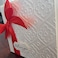 Embossed Valentines / Anniversary card with Red satin ribbon