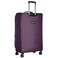 Eminent Expandable Luggage Trolley Bag Soft Suitcase for Unisex Travel Polyester Shell Lightweight with TSA lock Double Spinner Wheels E751SZ Medium Checked 24 Inch Purple