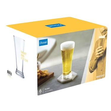 Ocean Pilsner Beer Glass 300ml x 6 Pieces