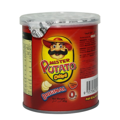 Mister Potato Chips Crisps Original Flavor 45 Gram
