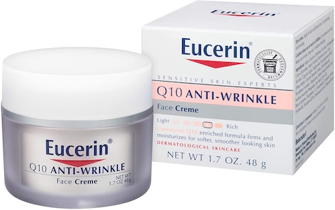 Eucerin Q10 Anti-Wrinkle Face Cream, Fragrance Free, Moisturizes For Softer Smoother Skin, 1.7 Ounce (Pack Of 1)