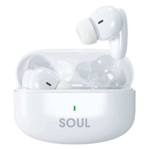 X.Cell G9 Signature Smartwatch White and Soul 14 Pro Truly Wireless Bluetooth In-Ear Earbuds White