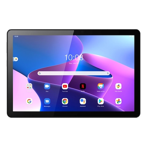 Lenovo Tab M10 Gen 3 10.1-inch 4GB RAM 64GB Wi-Fi and 4G LTE 328XU Storm Grey with Folio Case Grey