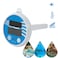 KKmoon-Solar Powered Digital Thermometer Wireless Pond Pool Floating LCD Display Swimming Pool Thermometer Solar Thermometer Floating Thermometer Bathroom Bathtub Thermometer