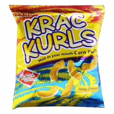 Krackles Krac Kurls Tangy Cheese Corn Puffs 25G