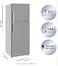 Super General 197L Net Capacity Double Door Refrigerator, Inox, SGR260I