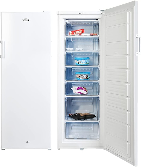 Super General 225L Net Capacity Upright Freezer, White, SGUF348H