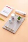 1CHASE&reg;️ Natural Marble Trinket Vanity Tray with Wood Grain Look And Gold Handle, For Jewels Perfume Makeup Tray, Coffee Table Tray, Bathroom Tray, Serving Tray, Dining Area, Bedroom 30x20 CM